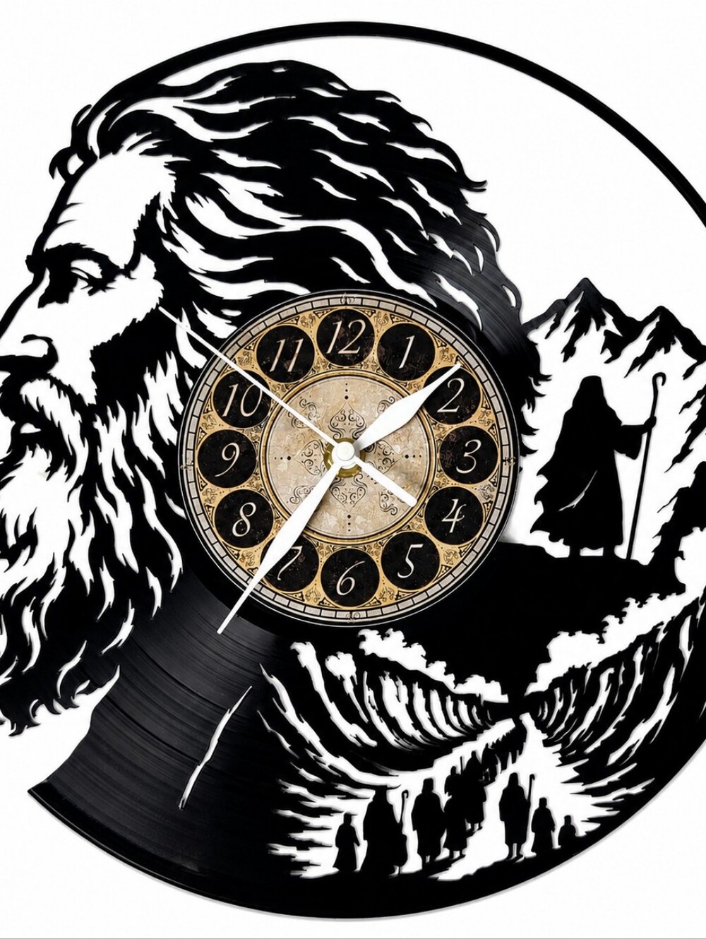 MOSES vinyl record clock